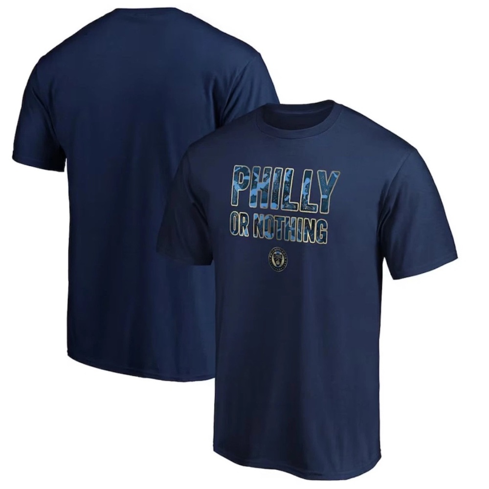 Philadelphia Union Short Sleeve T-Shirt Men’s XL Fanatics Navy Philly Or Nothing